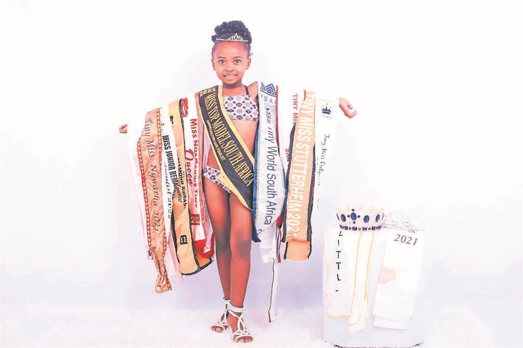 Pawulothando Mosana with her sashes from different
