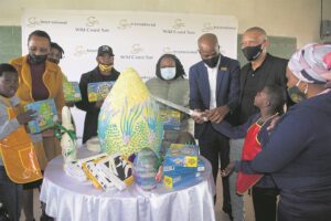 One giant Easter egg cake meant lots of smiling, happy faces