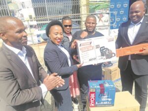 Informal businesses receive working equipment from the ECDC