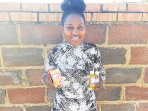 Businesswoman develops her body care range for women
