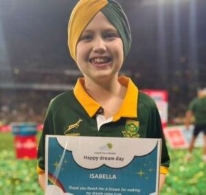 10-Year-Old Isabella’s dream of meeting the Springboks becomes reality