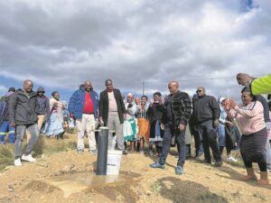 Residents receive clean water
