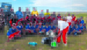 Local soccer team receives new kit