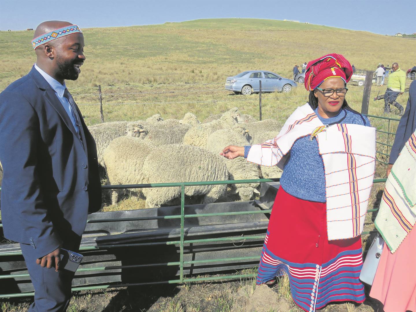 MEC Pieters with Mafini Village Chief Tembelihle 