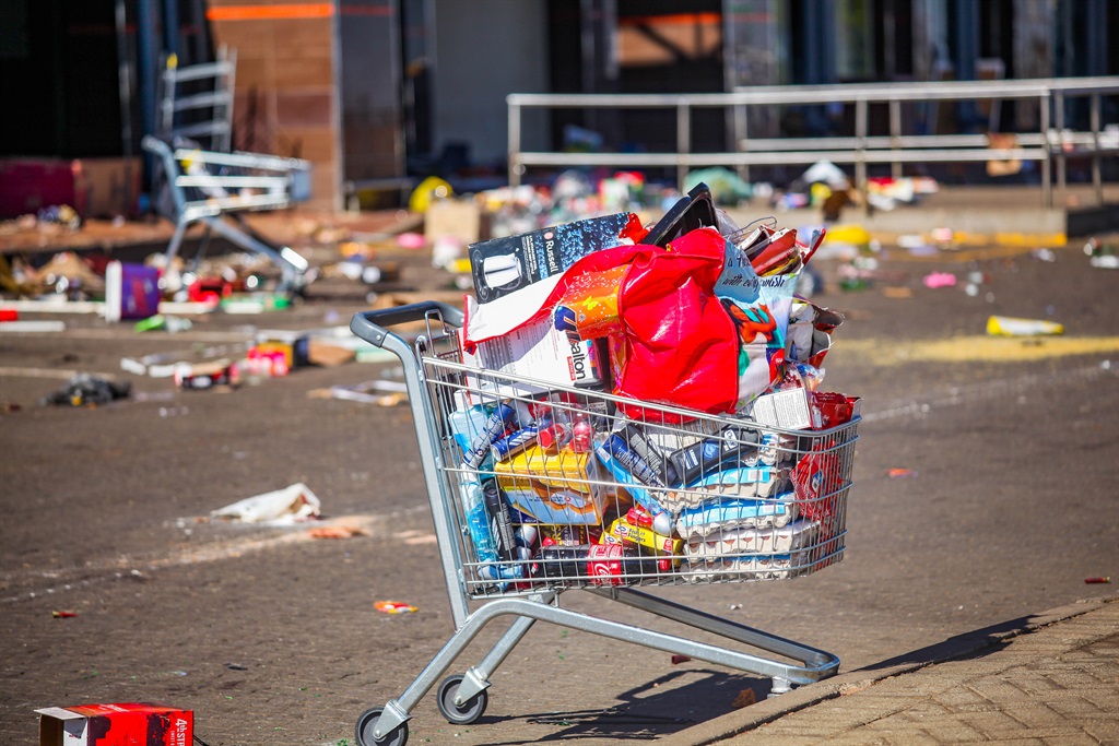 VOSLOORUS, SOUTH AFRICA - JULY 13:Aftermath at Chr