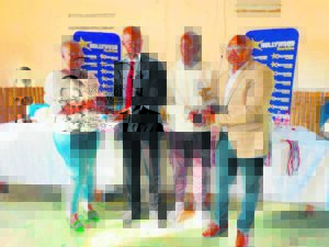 Retired soccer legend, referee honoured by SAB team