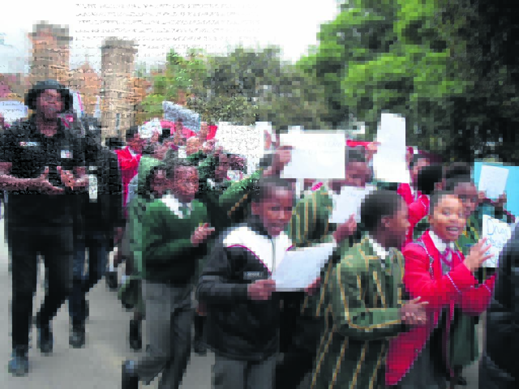 Learners from different schools, accompanied by di