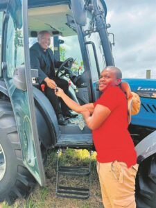 Entrepreneur receives tractor from Youth Fund
