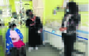 MEC Meth visits child born with rare condition