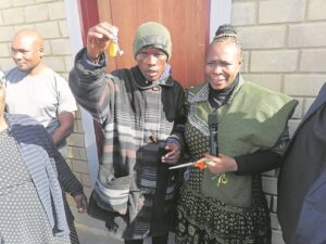 Destitute family receives newly built and fully furnished house