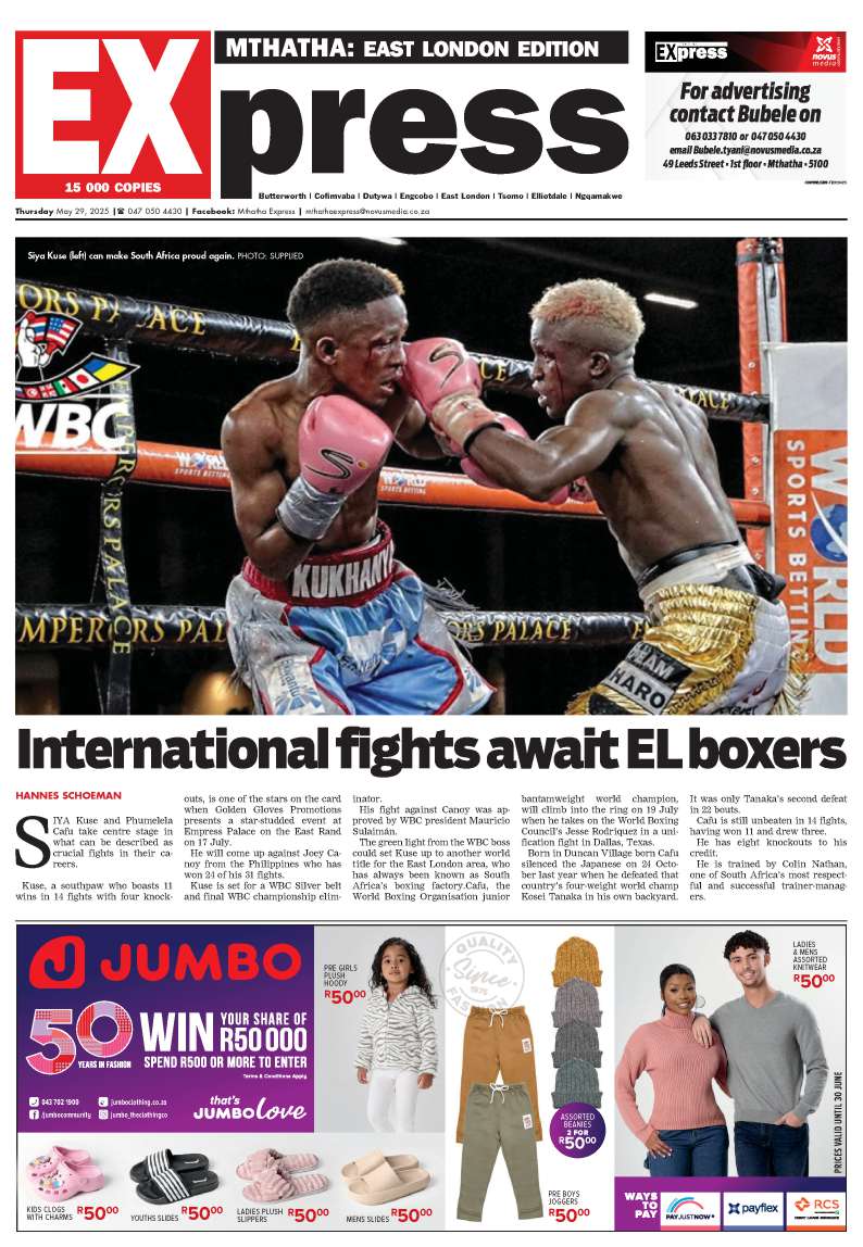 Mthatha Express South E-edition 29 May 2025