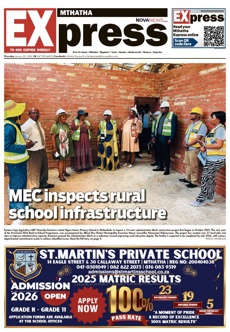 Mthatha Express South – E-Edition – 22 January 2026