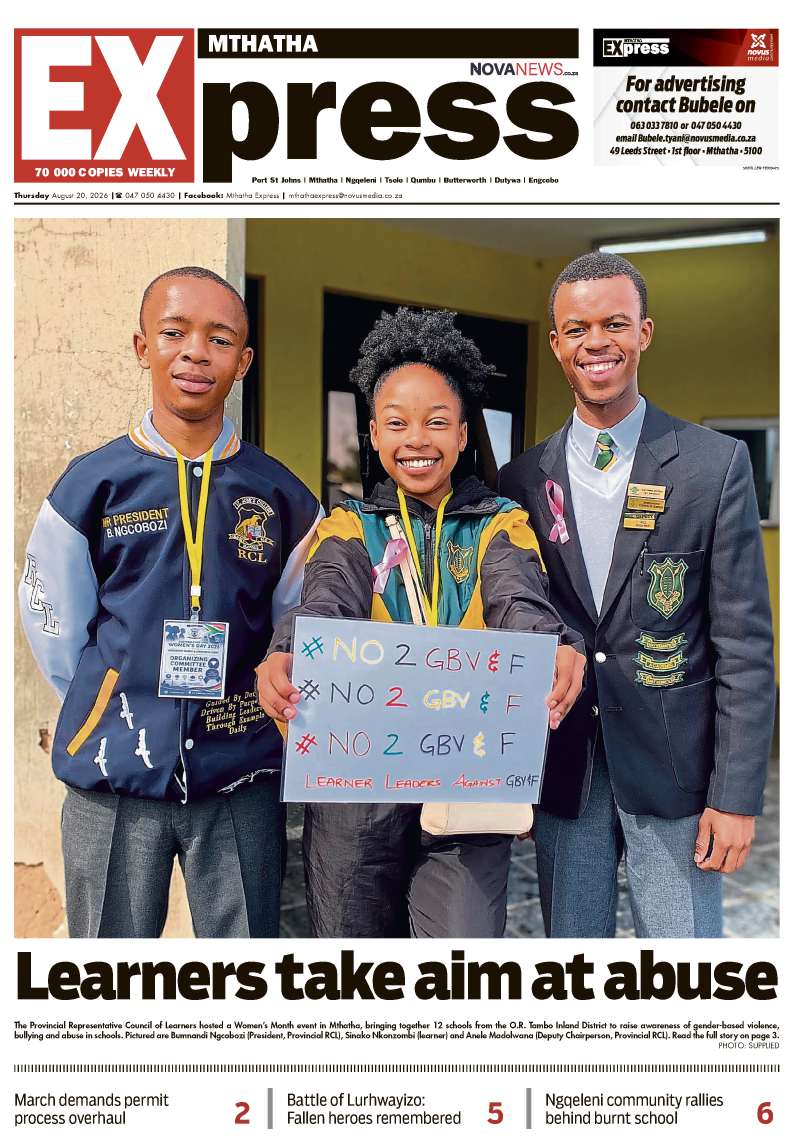 Mthatha Express South – E-Edition – 20 August 2026