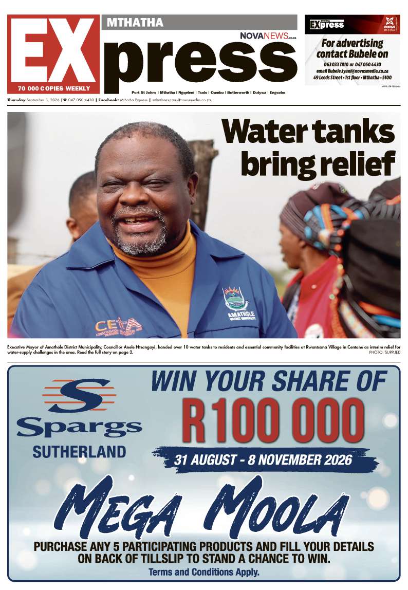 Mthatha Express North – E-Edition – 3 Spetember 2026