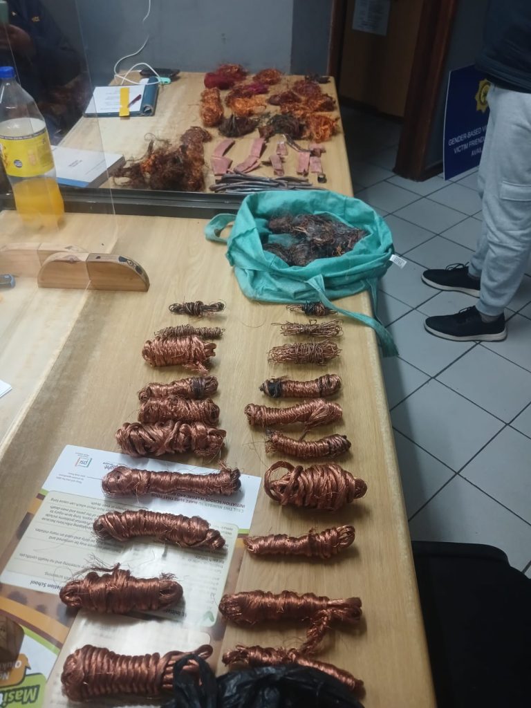 Recovery of stolen infrastructure property.