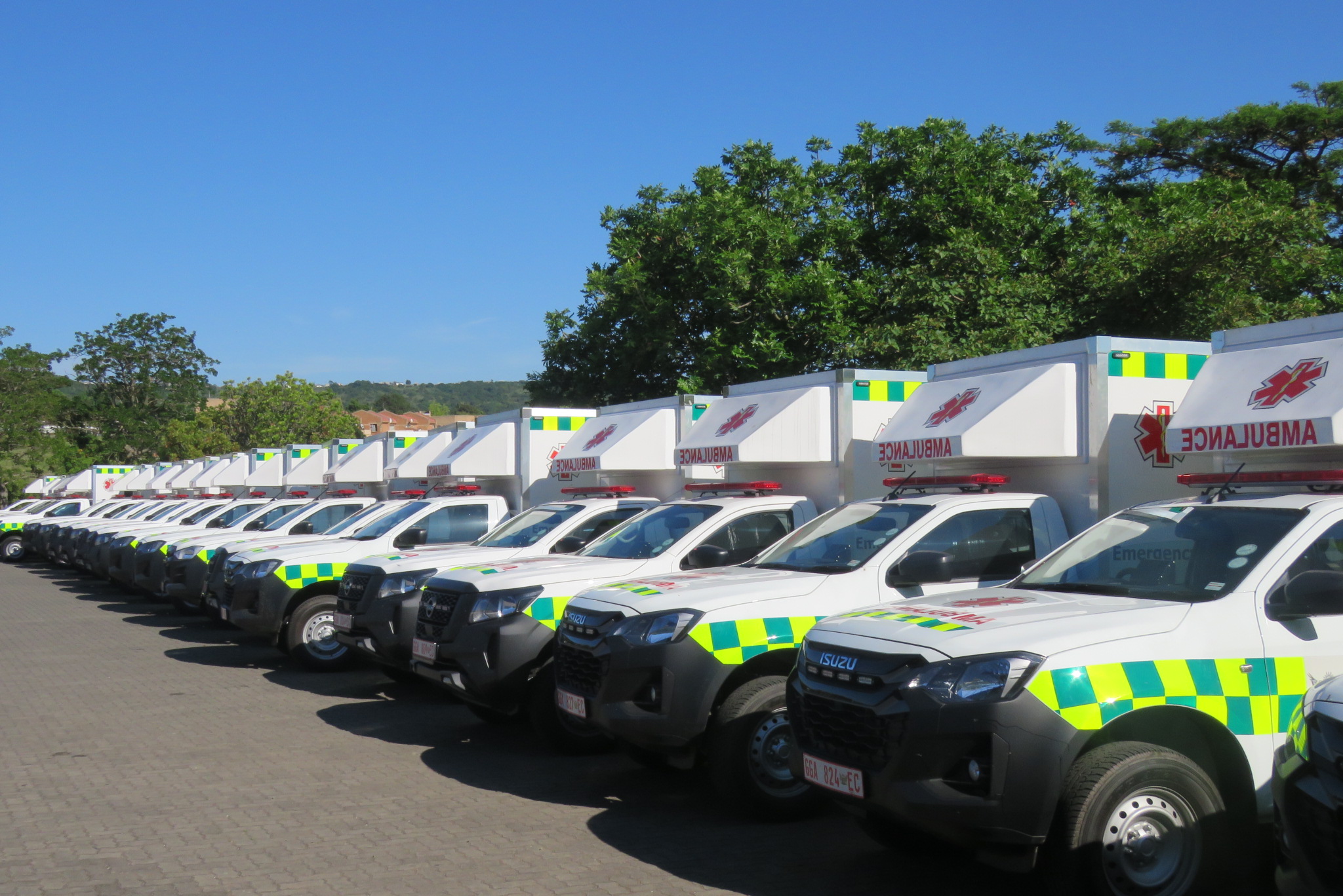 The Department of health deploys 24 new ambulances.