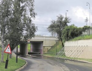 Excessive rainfall results in damage