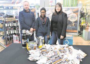 Determining three winners at draw