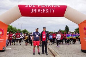 Joining in fun of Community Big Walk