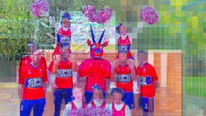 Painting city Gemmie red in celebration