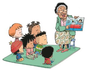 Sharing stories with children uplifts