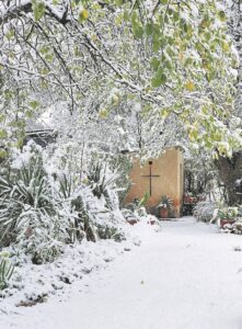Kondig winter met sneeuneerslae aan
