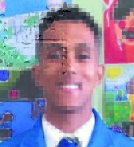 Leerling beïndruk met skets