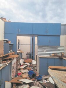 Dakloos onder stormlug