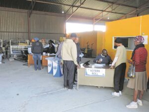 Kiesers in Kimberley tree aan op stemdag