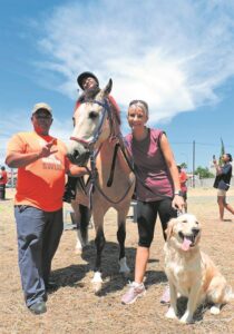 Experiencing the joy of horse riding