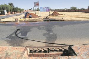 Manhole covers ready to be replaced