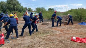 Body of deceased man retrieved from deep pit