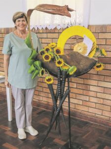 Rangskikkers blom met tema tydens konferensie