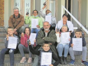 Jong radio-amateurs op die lug