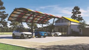 Herlaaistasies vir elektriese voertuie langs hoofroetes beplan