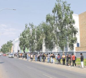 Lining up at the prospect of securing a brighter future