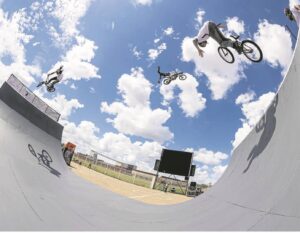 Flying high to display skills