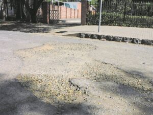 Potholes hold danger