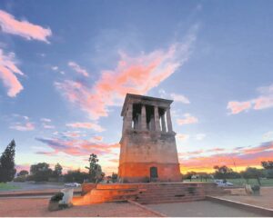 Hooffoto: Verkleur wolke in skakerings van pienk