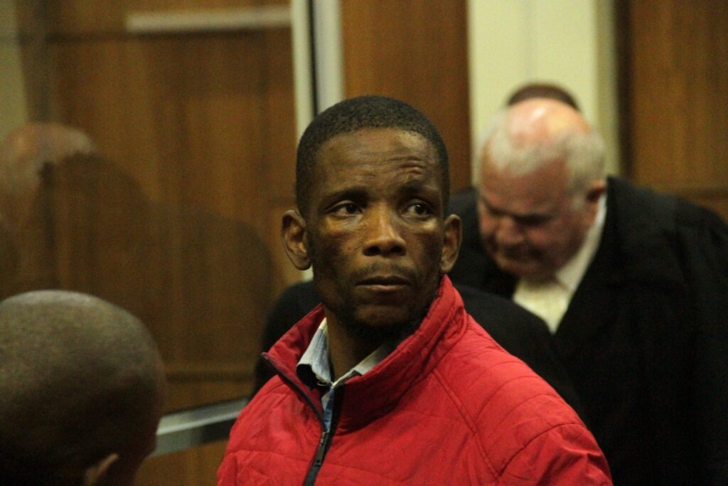 Tshepo Visagie, een van die beskuldigdes in die Hartswatermoorde.