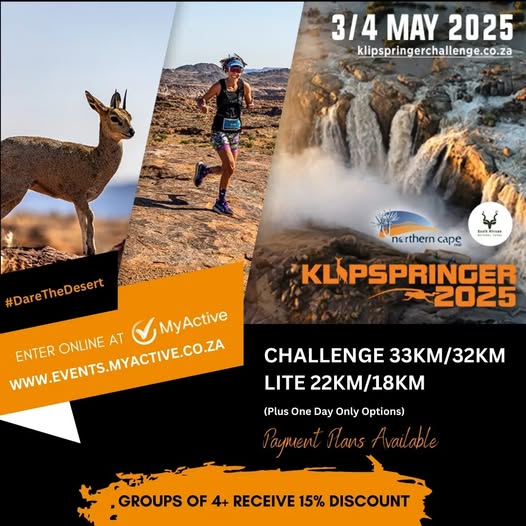 Explore Augrabies: Register for the Klipspringer Challenge today