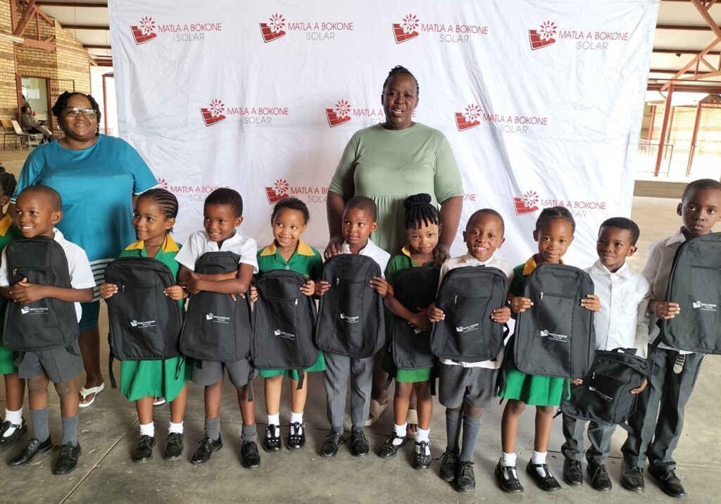 Some of the learners at the Flamingo Primary School. 
