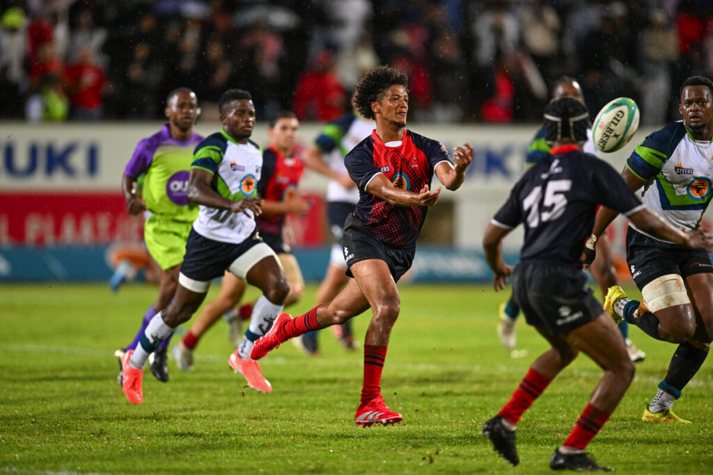 Jaiden Faviers during a rugby match