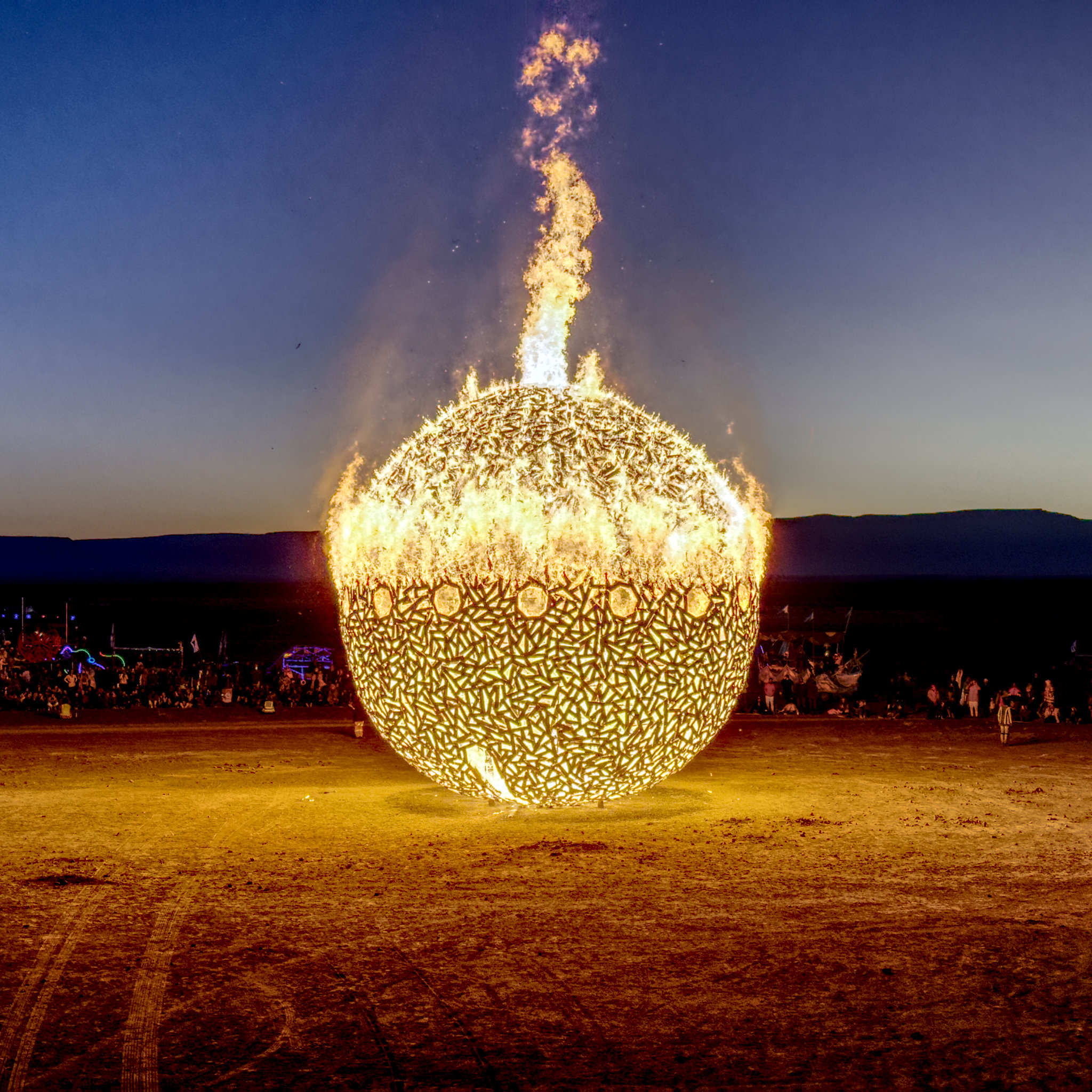 Photo: Art rising at AfrikaBurn in vast landscape of Tankwa Karoo