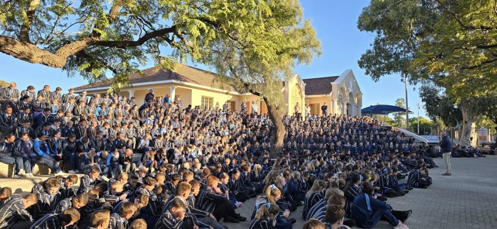Amfiteater van die Hoërskool Diamantveld. 