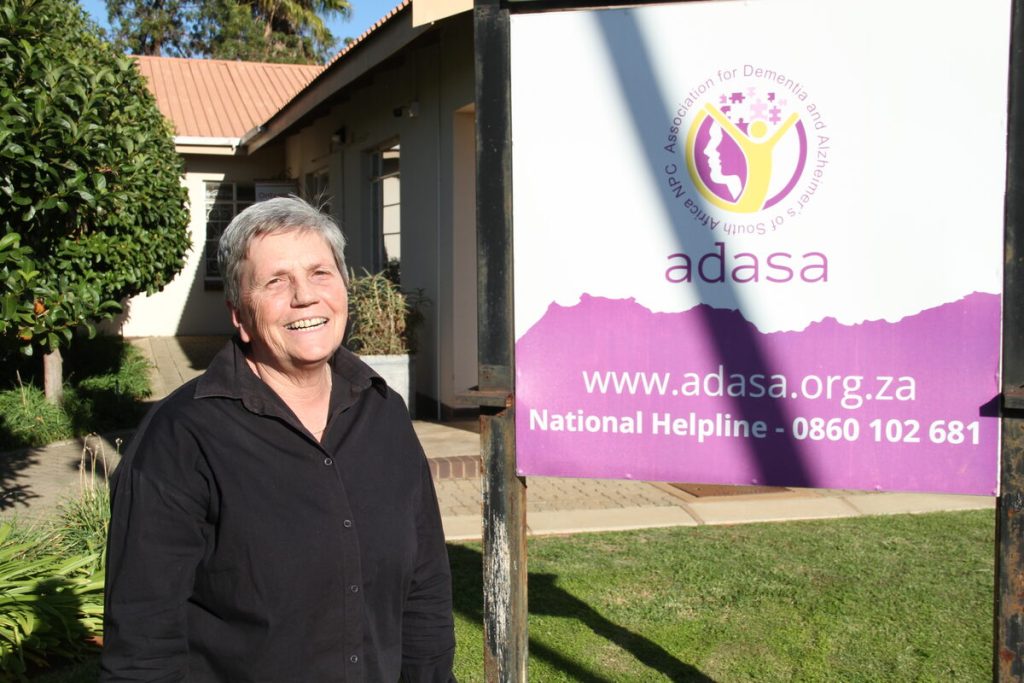 Emsie Malan at Adasa's signboard