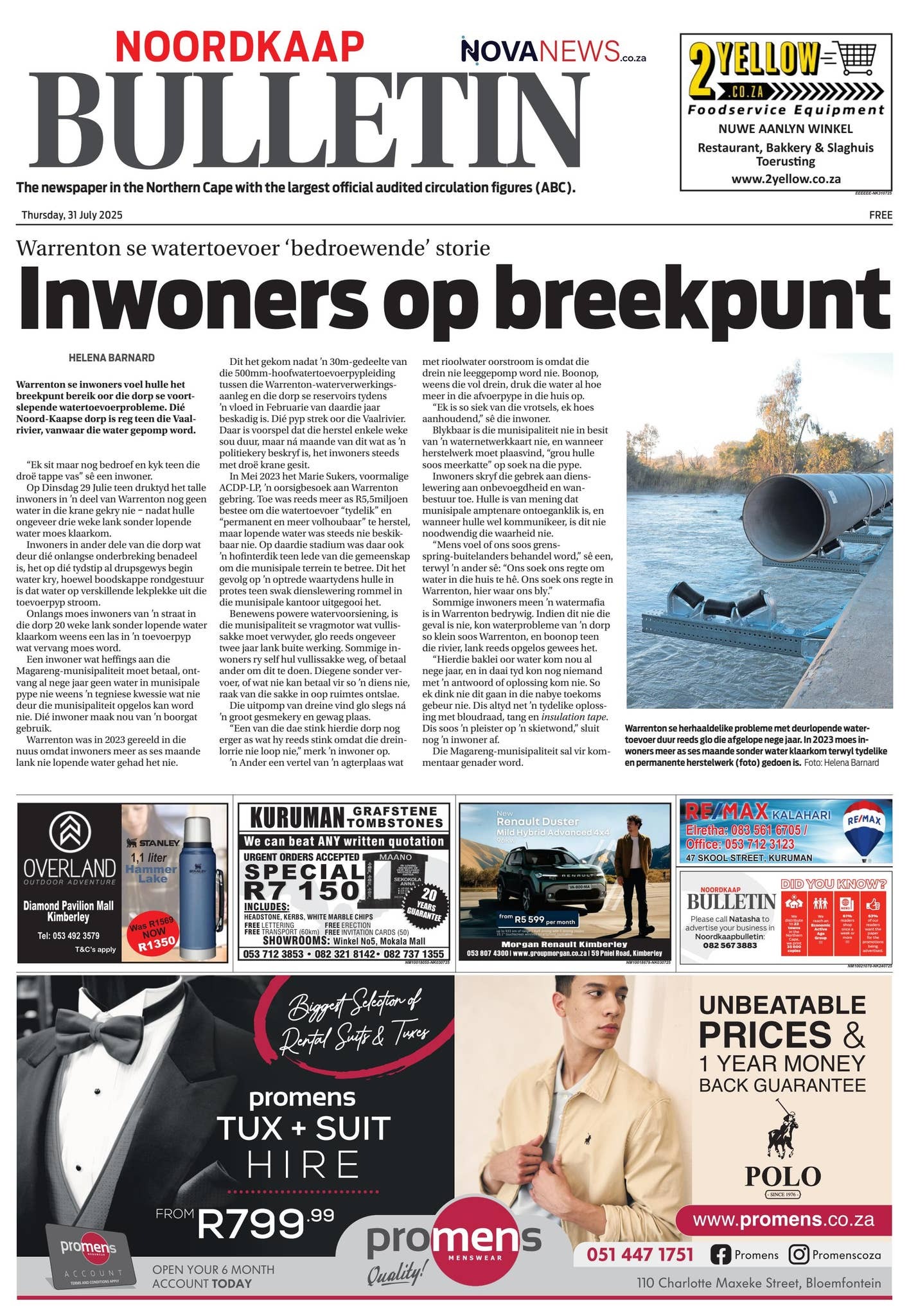 NoordkaapBulletin E-publikasie – 31 Julie 2025