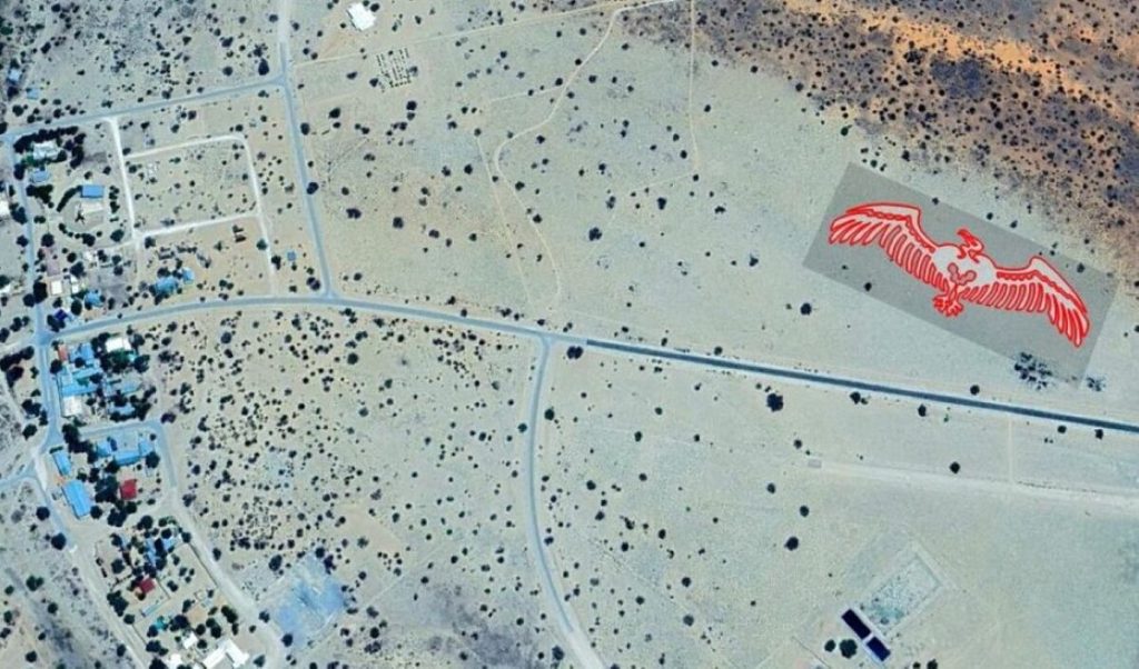 Voorstelling van die aasvoël-geoglief