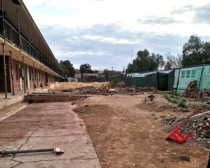 ‘Improvement project’ at primary school at a standstill, incomplete work a safety risk