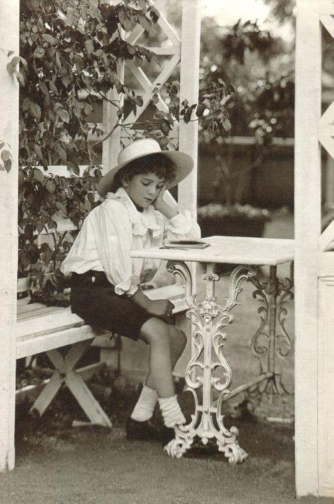 Jack Drummond Rudd at The Bungalow, also known as Rudd House, circa 1912.